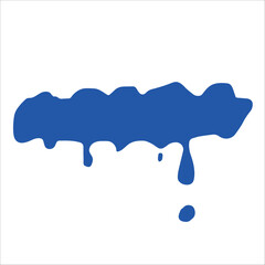 Paint blue pigment spray splash stain illustration spots