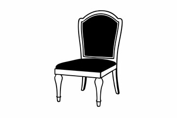 
chair icon, chair vector silhouette illustration

