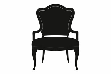 
chair icon, chair vector silhouette illustration

