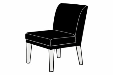 
chair icon, chair vector silhouette illustration

