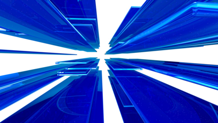 Blue Glass abstract  background  .Digital futurist cyber space design, cyberpunk technology, Virtual reality, science fiction matrix, science light circle wallpaper, vector template