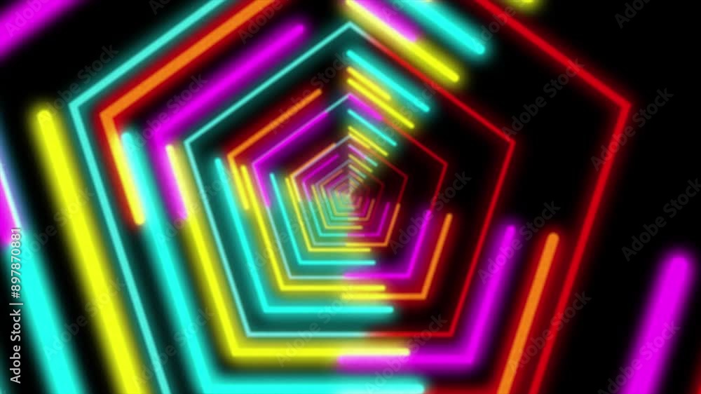 Poster infinite tunnel loop background
