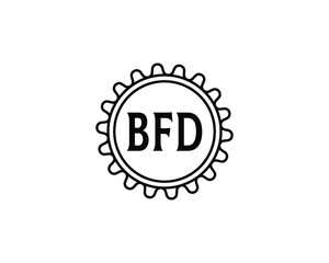 BFD Logo design vector template. BFD logo design.