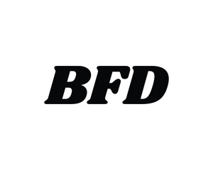 BFD Logo design vector template. BFD logo design.