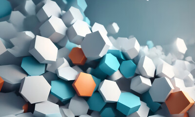 Obraz premium 3d-background-with-hexagons