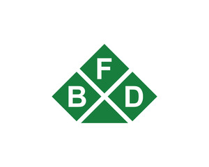 BFD Logo design vector template. BFD logo design.