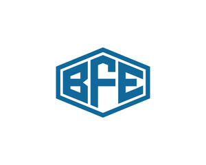 BFE logo design vector template. BFE logo design.