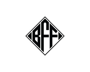 BFF logo design vector template. BFF logo design.