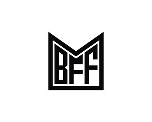 BFF logo design vector template. BFF logo design.