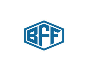 BFF logo design vector template. BFF logo design.