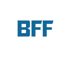 BFF logo design vector template. BFF logo design.