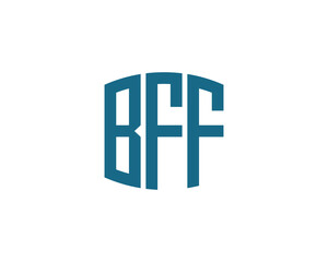 BFF logo design vector template. BFF logo design.