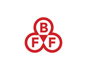 BFF logo design vector template. BFF logo design.