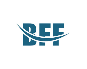 BFF logo design vector template. BFF logo design.