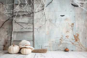 Bright decoration on the Hellowen. AI generative.