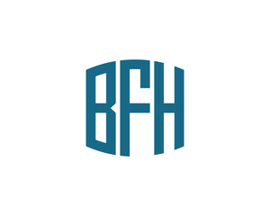 BFH Logo design vector template. BFH Logo design.