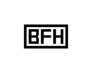 BFH Logo design vector template. BFH Logo design.