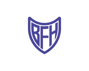 BFH Logo design vector template. BFH Logo design.