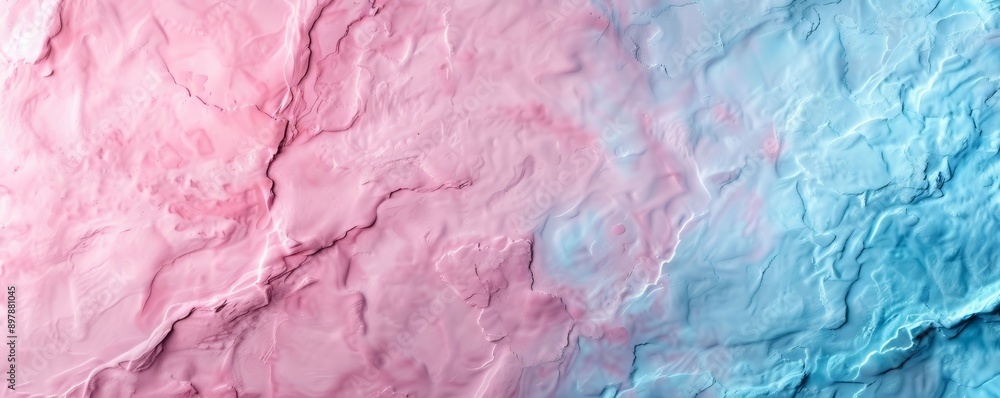 Poster abstract texture blend of pink and blue hues creates a visually appealing backdrop with a soft, flow