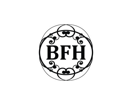 BFH Logo design vector template. BFH Logo design.