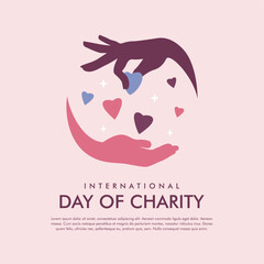 vector international charity day background template