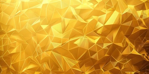 Abstract Background with Golden Lines and Triangles. Light Gradient in the Style of Gold with Golden Texture. High-Resolution and High-Detail Vector Illustration.