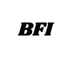 BFI logo design vector template. BFI logo design.