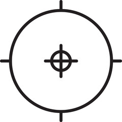 Fototapeta premium Crosshair Target Symbol