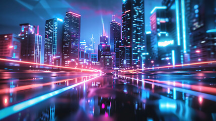 Obraz premium future city
