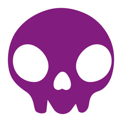 skull halloween letter sign dot