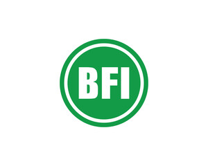 BFI logo design vector template. BFI logo design.