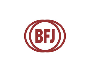 BFJ Logo design vector template. BFJ logo design.