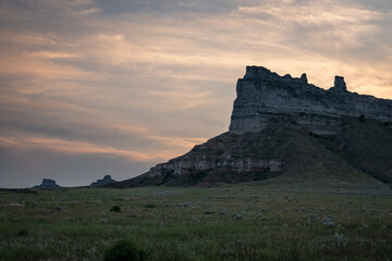 Sunset over the Mountain