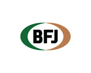 BFJ Logo design vector template. BFJ logo design.