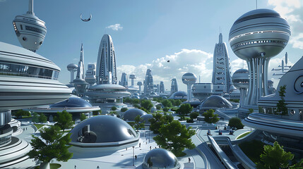 future city skyline