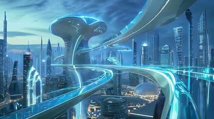 future city skyline