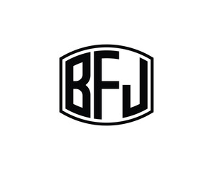 BFJ Logo design vector template. BFJ logo design.