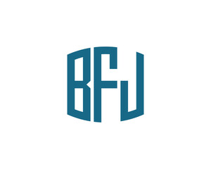 BFJ Logo design vector template. BFJ logo design.