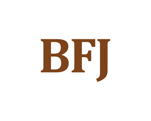 BFJ Logo design vector template. BFJ logo design.
