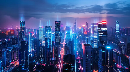 Obraz premium future city
