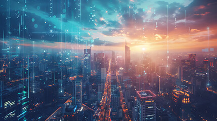 future city skyline