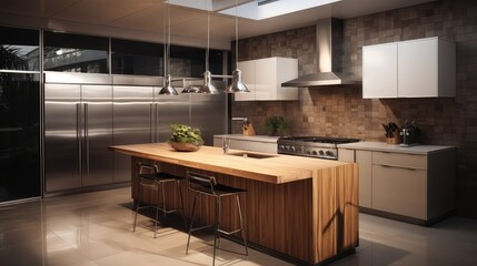 sleek butcher block texture