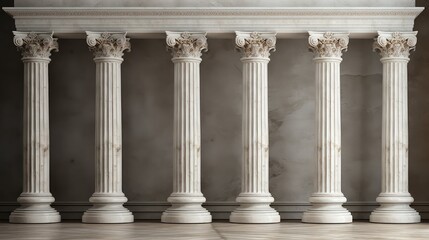 Fototapeta premium grandeur white pillars