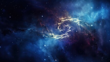 Fototapeta premium collision blue galaxy