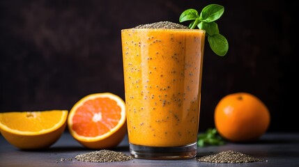 fresh orange carrot smoothie