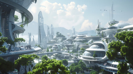 future city skyline