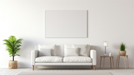 statement modern interior blank wall