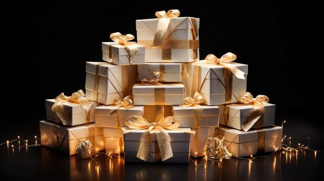 gold box ribbons