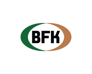 BFK logo design vector template. BFK logo design.