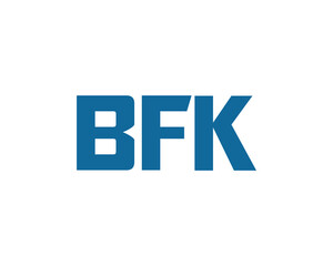 BFK logo design vector template. BFK logo design.